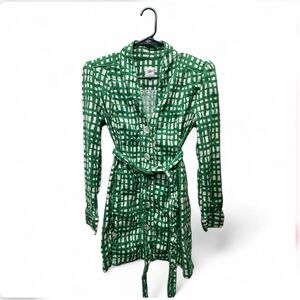 CAbi Green and Cream Circuit Jacket